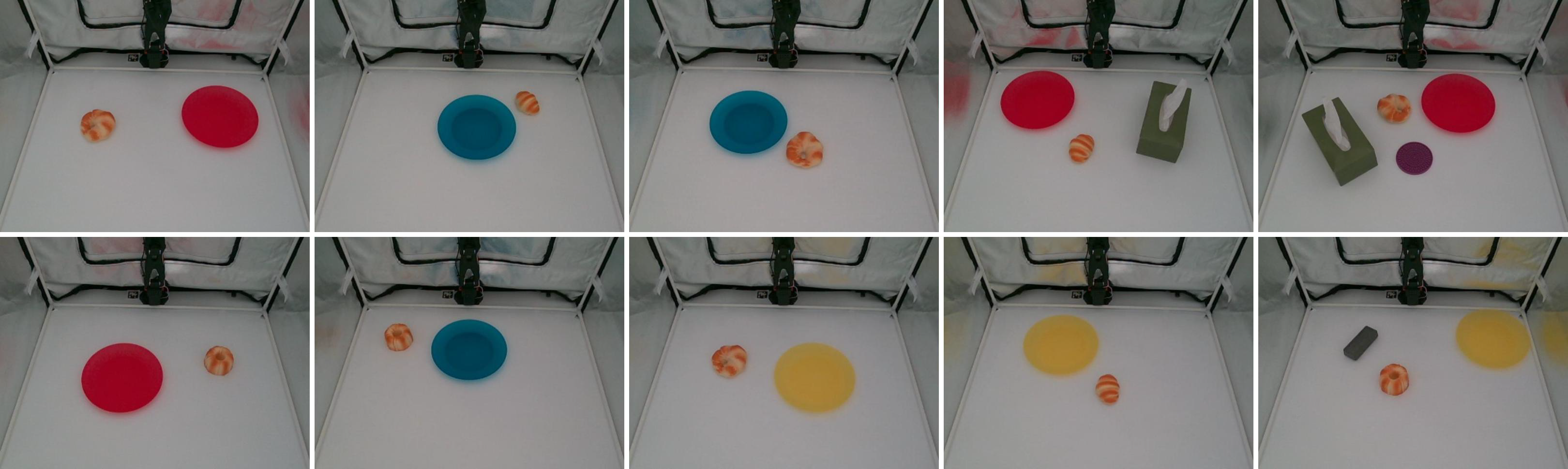 Reference scenes for Put bread on plate